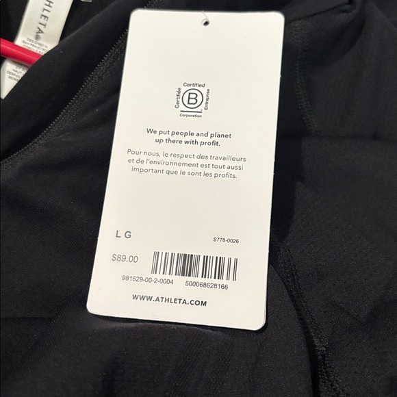 Athleta Momentum Half-Zip Pullover size large NWT - Picture 3 of 6